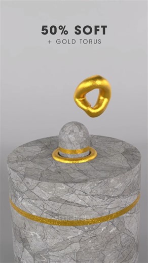 Can a Soft Gold Torus Pass Through a Rigid Capsule? Unreal Physics Simulation