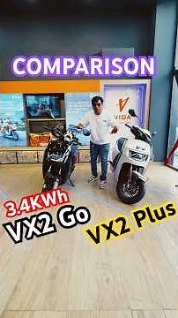 New Hero Vida VX2 Go 3.4KWh and VX2 Plus Comparison Price Range Batteries Availability