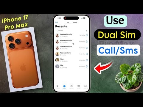 How to Use Dual Sim on iPhone 17 Pro Max, Set Default Voice Line on iphone 17 pro max