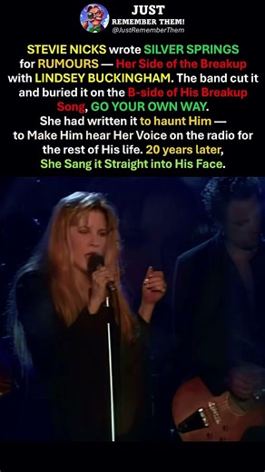 STEVIE NICKS Wrote SILVER SPRINGS to answer GO YOUR OWN WAY but the Band cut it from RUMOURS #shorts