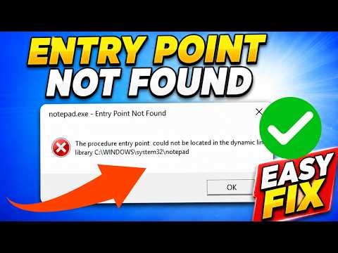 How To Fix "The Procedure Entry Point Could Not Be Located" Dynamic Link Library Error in Windows
