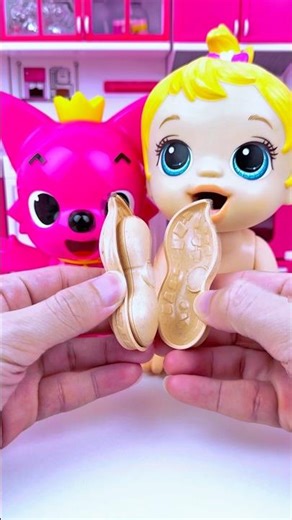 Satisfying With Unboxing & Review Miniature Minnie Mouse & Pinkfong Peanut Set Toys | ASMR Videos