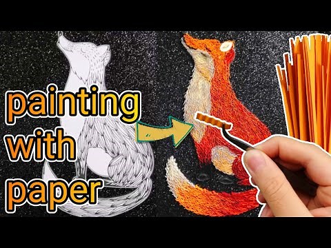 Quilling Paper Fox | Quilled Fox | Animal Quilling Tutorial | Quilling Paper Art | Paper Crimper