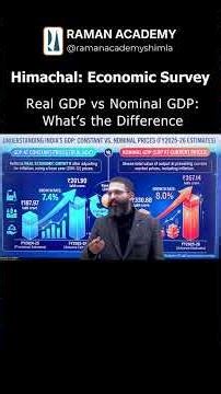 HP Economic Survey 2026: Real GDP vs Nominal GDP | HP Economic Survey 2025-26 Growth Rate | RA