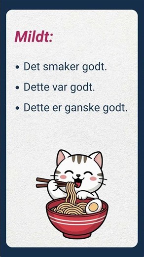 Det smaker godt | Norwegian Classes | Lær Norsk | Learn Norsk | Norwegian Course | Norskkurs