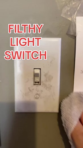 PSA: go clean your light switches and PLEASE wash your hands 🫣 #cleantok #cleaningmotivation #satisfying #fyp