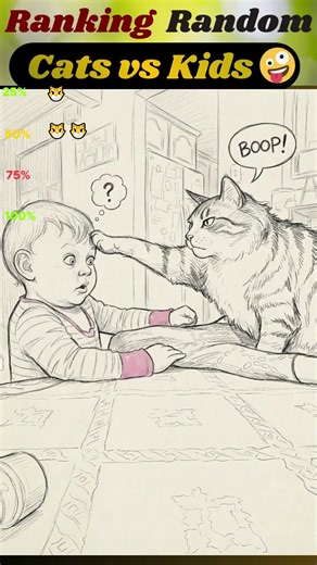 Cats vs Babies: Who Wins Every Time 😹(RANKING+ART) #catsvsbabies #funny #viral