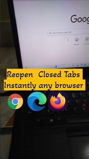 browser shortcut Reopen Closed Tabs Instantly#computer #tricks