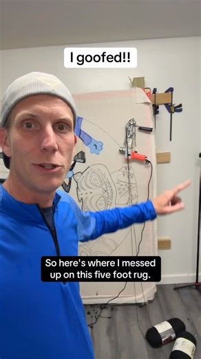 37K views · 5.6K reactions | I goofed up but it just a simple fix! #tufting #justruginit #customrugs | Just Rug'in it | Facebook