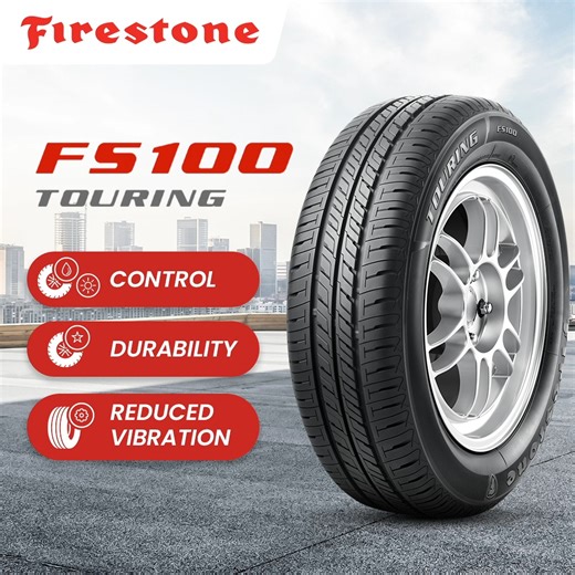 51 reactions | Invest in dependable tires that are built with an excellent balance of safety and comfort. The Firestone FS100 touring tires are here to make your next drive smooth and stable. | Bridgestone Philippines | Facebook