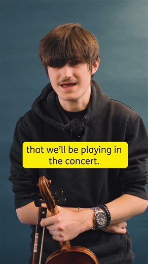 Josh (violin) invites you to join him, and the other young musicians of NOYO, for our concert at Hod
