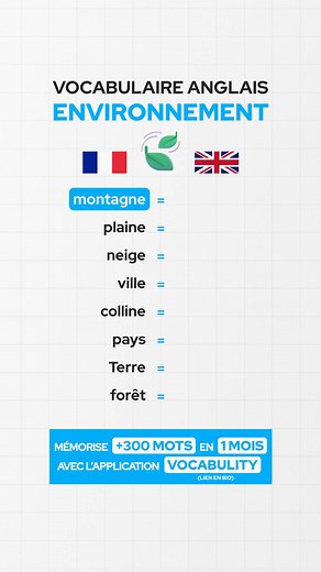 Vocabulaire anglais essentiel  Mémorise 300 nouveaux mots de vocabulaire par mois avec l'application Vocabulity  | Vocabulity en français | Facebook