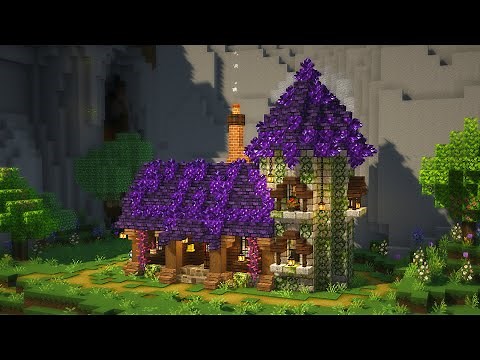 Minecraft | How to Build a Fantasy Wizard House with a Tower | Tutorial