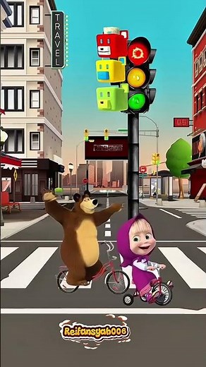 Berhenti ada Lampu merah😆😆 #kartuntempel #animasi #cartoon