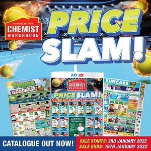 Our NEW catalogue starts now! Start the new year with a bang by stocking up on your favourite products! Available until the 16th of January > https://bit.ly/33OlDxP | Chemist Warehouse