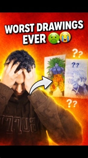 My worst drawings ever😫😭 | #shorts #drawing #animeart #art