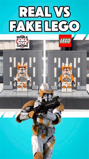 Commander Cody Real vs Replica! Which would you choose? #lego #starwars #legostarwars