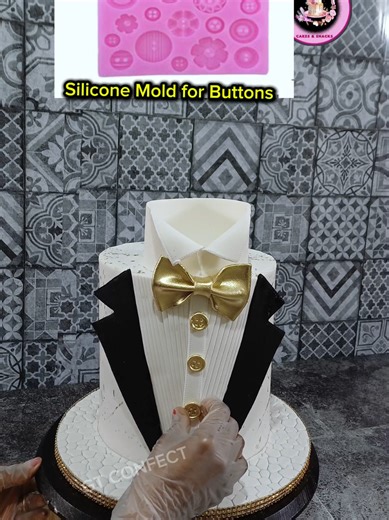 Elegant Tuxedo Cake Decorating Tutorial for Special Occasions