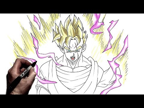 How To Draw Future Gohan SSJ | Step By Step | Dragon Ball
