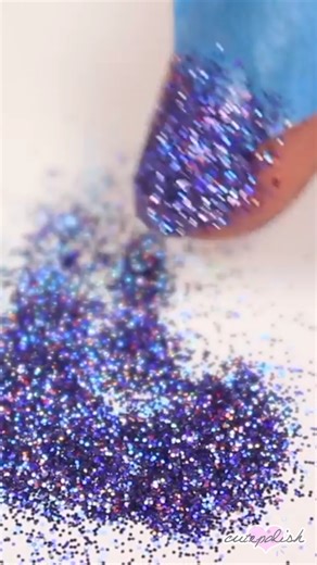 Angled Glitter Tip Nail Art #nailart | cutepolish