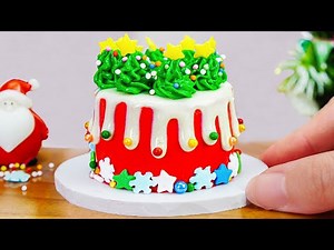 🎄 Best Miniature Christmas Tree Cake Decoration | Holiday Cake Ideas by Mini Cakes