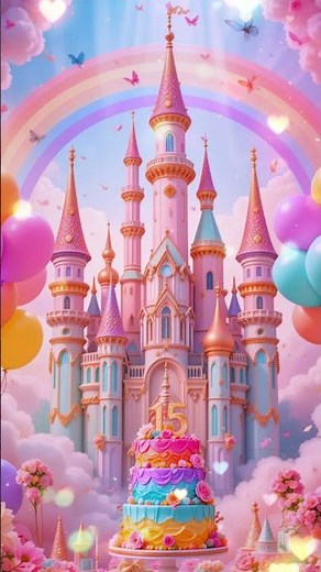 15th Birthday Cake Wishes for your Princess 👑✨ Magical Dream birthday Celebration #15thbirthday