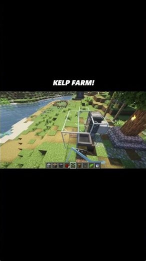 simple kelp farm machine minecraft #minecraft #minecraftbui #minecraftbuilding #shorts