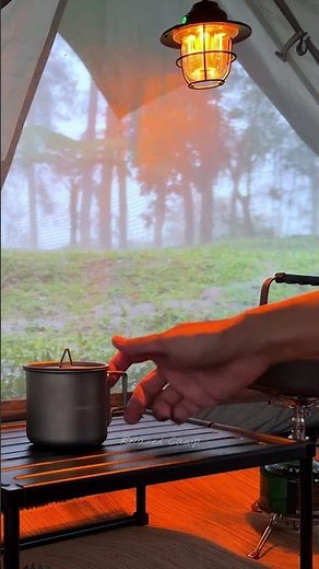 Relaxing Camping in the Rain - Soothing Rain Sounds for Sleep #campinginheavyrain #shorts
