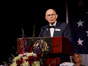 Pres. Oaks Honored for His Support of Freedom