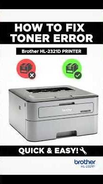 Brother HL-2321D How to fix toner error ‪@Saijicomputer‬ ‪@BrotherPeru‬ ‪@YouTube‬ #viralvideo #trending