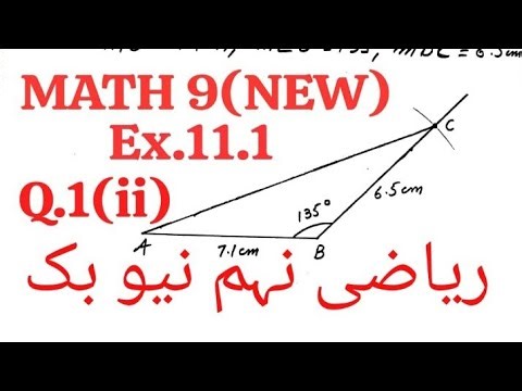Class 9 Math Exercise 9.1 | Question 1 Part 2 New Book | ex 9.1 math 9th class