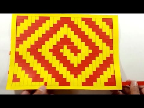 Paper Weaving Tutorial for Beginners | How to Make Simple Pattern