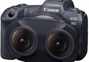 Canon dives into VR creation with this odd-looking dual fisheye lens