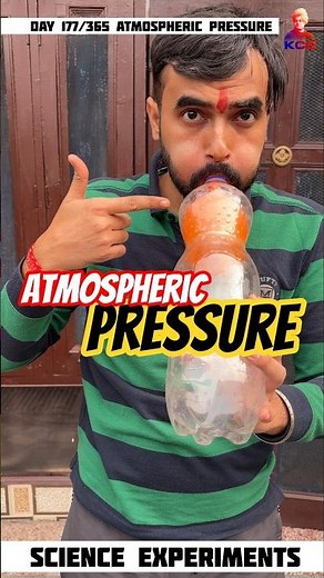 children's science experiment | atmospheric pressure #physics #experiment