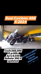 1.9K views · 29 reactions | Rusi Cyclone 400 S available sa Rusi Meycauayan Branch 09178345559 #fbreelsfypシ゚viralfbreelsfypシ゚viral #highlightsシ゚ #nokskievlog #fbreelsvideo #trendingreelsvideo #rusilangsakalam #rusicyclone400s #Cashandinstallment | Nokskie vlog | Facebook