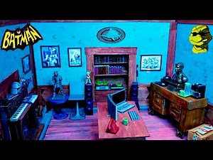 Custom Batman '66 Office Diorama + Batcave