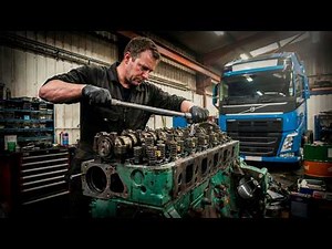 Man RESTORES a Damaged Volvo Truck Engine to PERFECTION! | ‪@trucks_channel_razborgruz‬