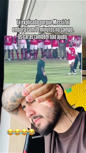 Junior Silveira on Instagram: "Messi foi pra Índia fazer visita e jogar com jogadores de lá, mas foi embora com 10 minutos no campo, o que causou grande alvoroço no estádio lá. @brothers_tips_ #reels #futebol #viral"