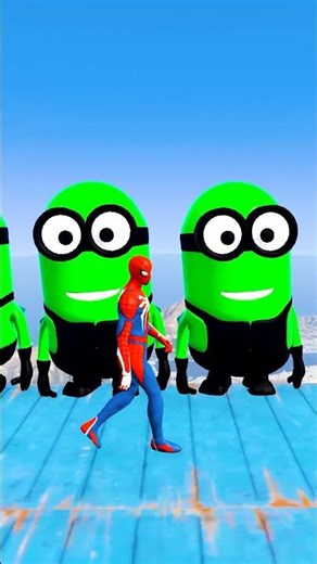 GTA 5 Realistic Physics Mod: Spider-Man vs Minions Epic Battle in 4K