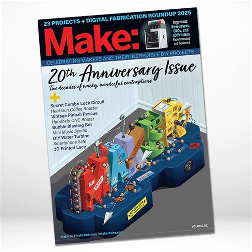 6.4K views · 24 reactions | Access 1000+ Projects! Master 3D printing, create your own PCB designs, or dive into A.I. projects! Make:, the official voice of Maker Faire, provides insider tips, inspiration, and tool reviews to help you bring ideas to life. Get your Instant FREE GIFT: The Best of Vol. 2 (65 Top Projects!) when you Subscribe Today! | Make: Magazine | Facebook