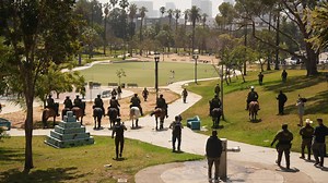 Los Angeles park raid: 90 Guard troops sent for military-style operation