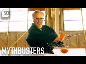 Testing Fruit Ninja In Real Life! | Mythbusters | Science Channel