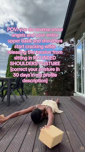 Reverse Snow Angels Exercise for Posture Correction