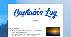 Captain's Log
