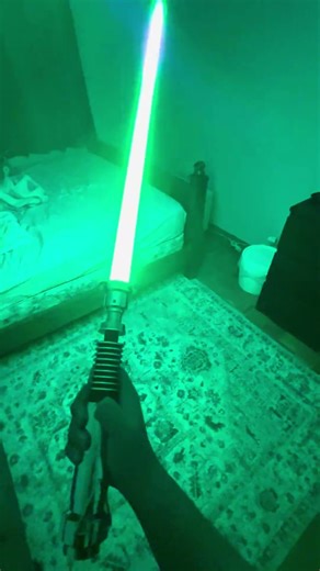 Worlds Most Realistic Luke Skywalker Lightsaber #neopixel #lightsaber #starwars #viral #video