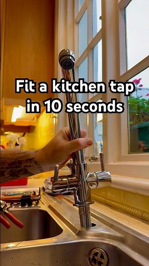 EASY WAY TO FIT A KITCHEN TAP #diy #asmr #plumbing