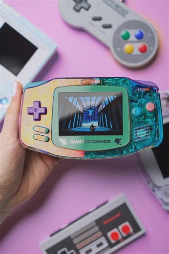 Custom Gameboy Advance - Retro Glow / Backlit Screen (IPS) / on Screen Display / USB-C Rechargeable Battery / GBA - Etsy