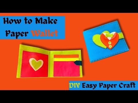 How to Make a Cute Paper Wallet - Easy Origami Wallet Tutorial