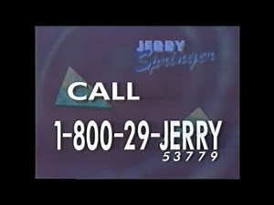 Jerry Springer Show Hotline 1994