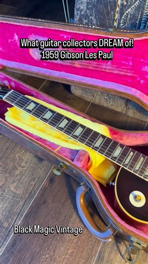 John Ladas on Instagram: "Happy #sunday friends! 🖤 Enjoy another installment of what guitar collectors dream of! This is fun! 🤩 This guitar is one of those feather in the ole cap guitars… A rare as rare can get iteration of the most coveted electric guitar in the world! 1959 Gibson Les Paul Standard- Dark Burst! 💥 Only a handful of these instruments have ever surfaced and of the dozens of Burst that have come in & out of the shop the last few years this is the first we’ve ever seen. Who knows